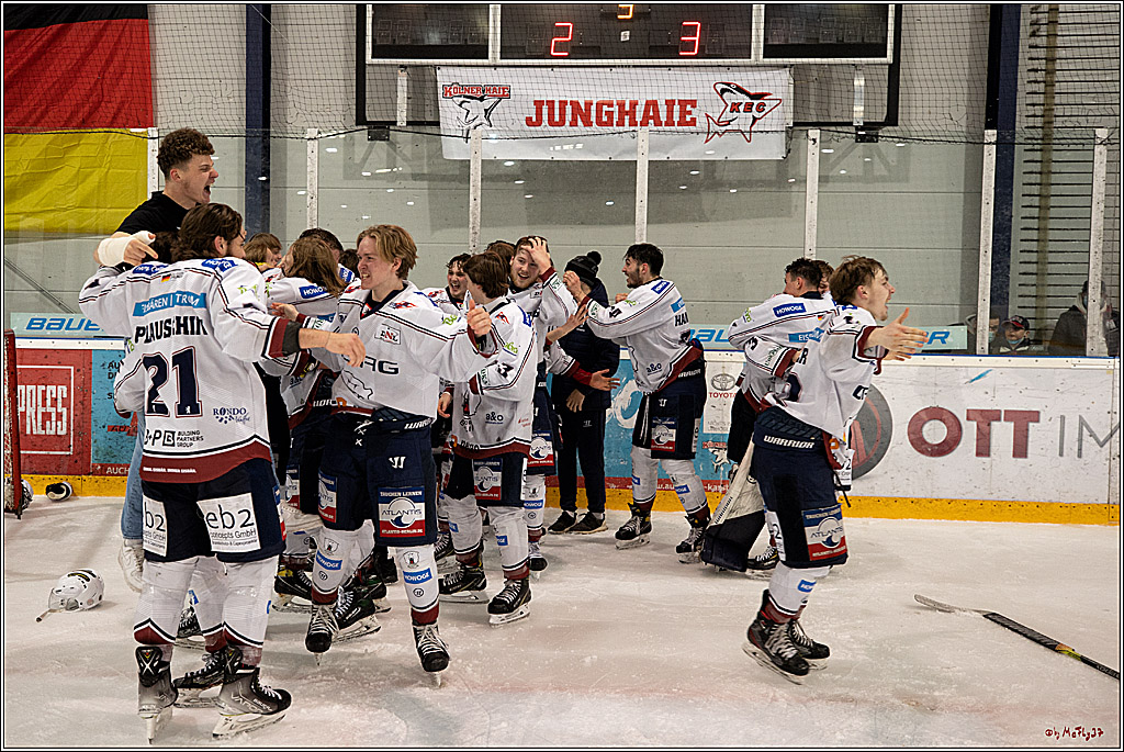 U20-DNL Meisterschaftsfinale;  Koelner Junghaie - Eisbaeren Juniors Berlin; Koeln, 27.03.2022